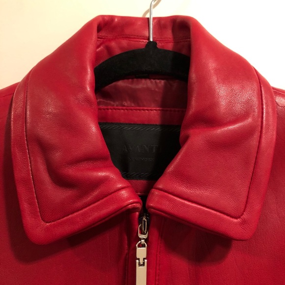 Red Leather Avanti Jacket - Picture 5 of 8